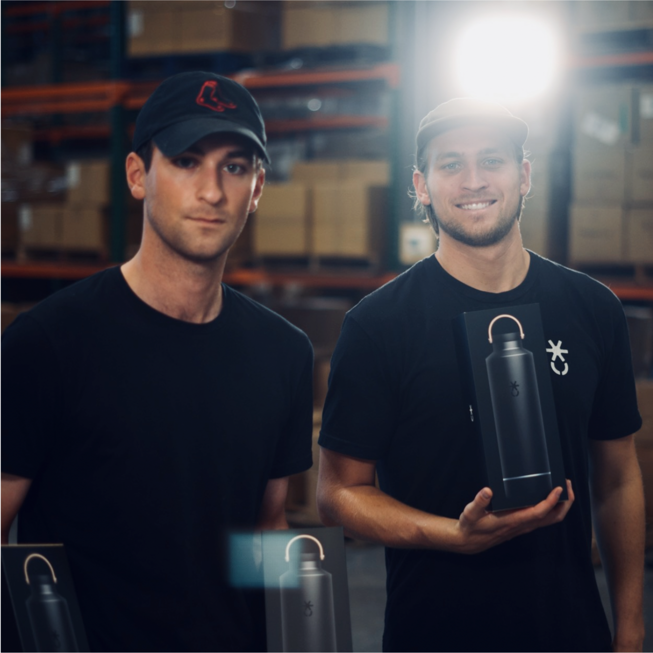 Jaden and Willy at Salt Lake warehouse
