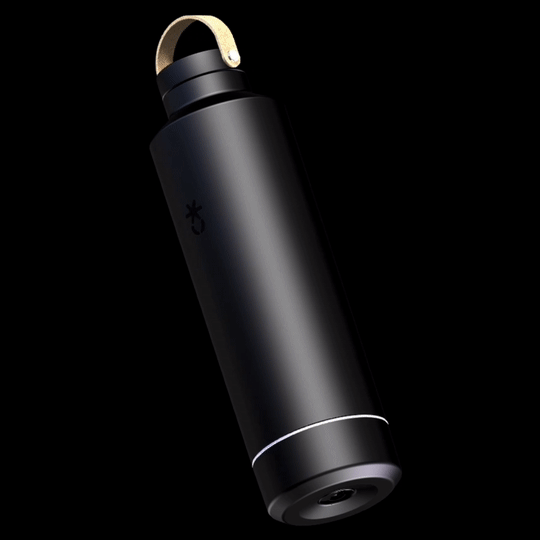 Luma running its 60-second UV-C self-cleaning cycle
